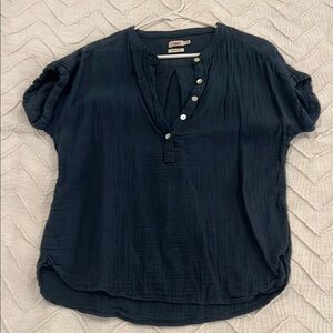 Faherty Dream Cotton Gauze Desmond Top